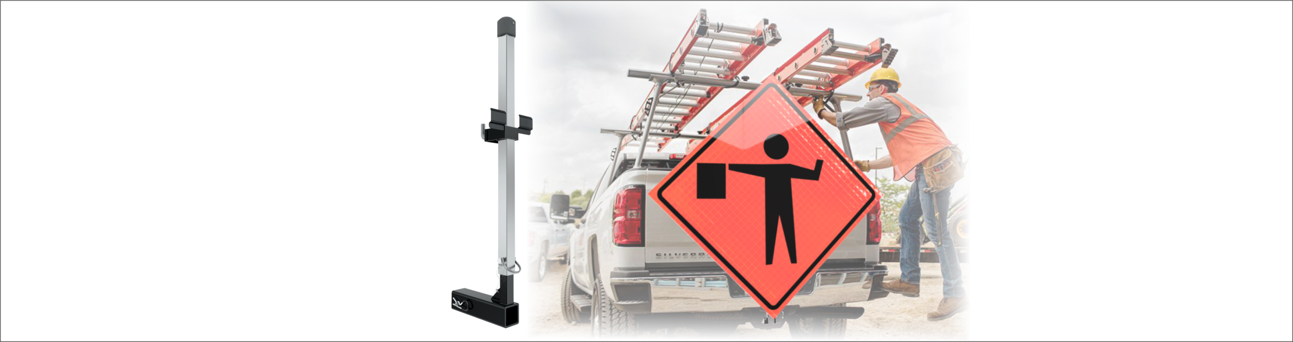 Truck hitch sign mount | Truck hitch sign mount