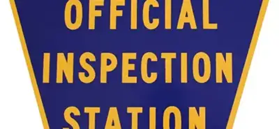 Pennsylvania Inspection Station Sign