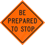 roll up sign for traffic control