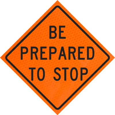 roll up sign for traffic control