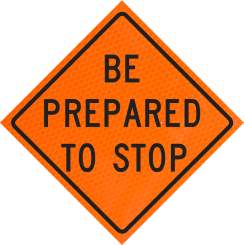 roll up sign for traffic control