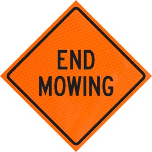 end mowing