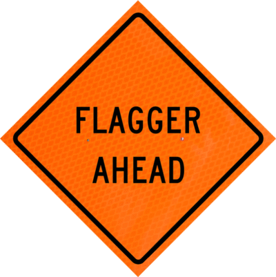 36-DGO-4LEX-FA.png Flagger Ahead (w20-7a) 36" Diamond Grade™ Roll-up | Flagger Ahead (w20-7a) 36" Diamond Grade™ Roll-up