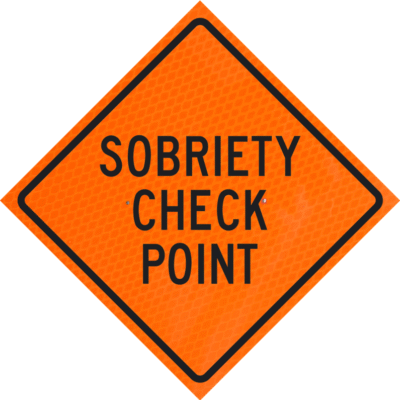 Sobriety Check Point 36" Diamond Grade™ Roll-up