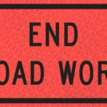 End Mowing 36" Marathon™ Roll-up Sign | End Road Work (g20-2)n36" Marathon™ Roll-up Sign