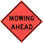 mowing ahead (w-21-8) 36" marathon™ roll-up 