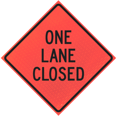 36-MARO-4LEX-OLC.png One Lane Closed 36" Marathon™ Roll-up | One Lane Closed 36" Marathon™ Roll-up