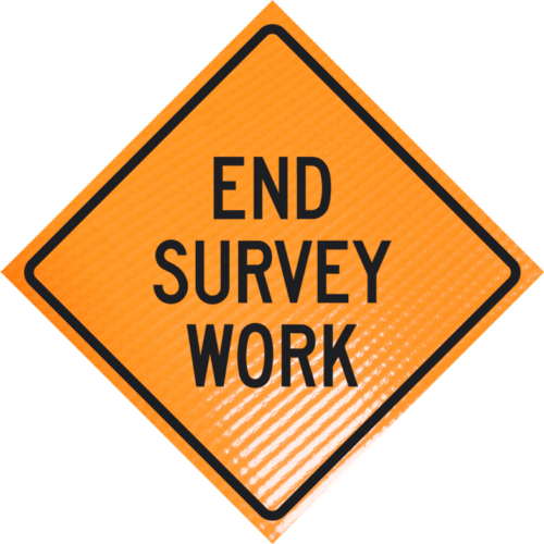 | End Survey Work 36" Non-reflective Roll-up