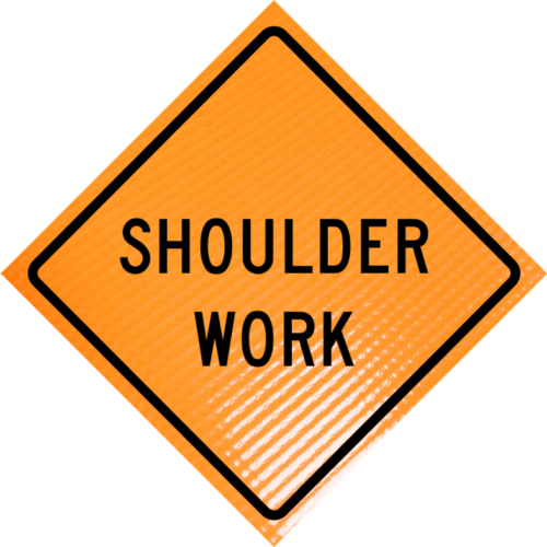 | Shoulder Work (w21-5) 36" Non-reflective Roll-up