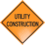 | Utility Construction 36" Non-reflective Roll-up Sign