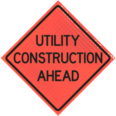 36-SBO-4LEX-UCA.png | Utility Construction Ahead 36" Super Bright™ Roll-up