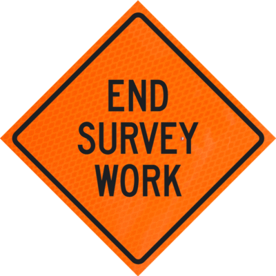 End Survey Work 48" Diamond Grade™ Roll-up