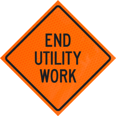 End Utility Work 48" Diamond Grade™ Roll-up