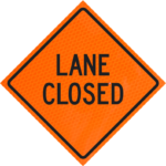 Lane Closed 48"diamond Grade™ Roll-up | Lane Closed 48"diamond Grade™ Roll-up