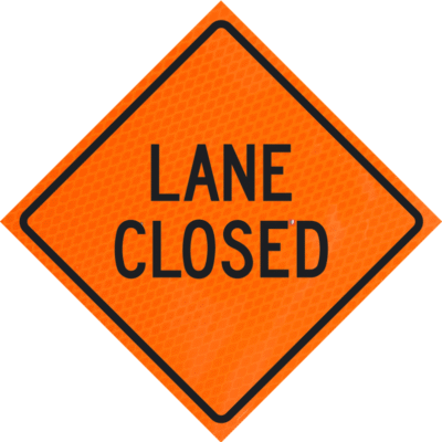 Lane Closed 48"diamond Grade™  Roll-up