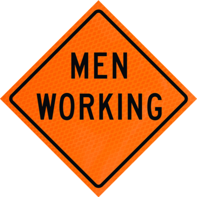 Men Working 48" Diamond Grade™ Roll-up