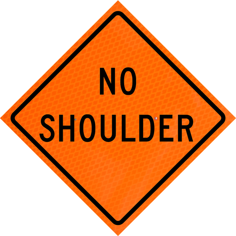 no shoulder roll up for traffic