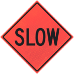 Sobriety Check Point 48" Marathon™ Roll-up Sign | Slow 48" Marathon™ Roll-up Sign
