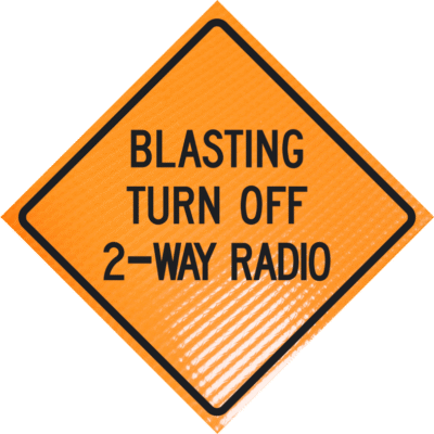 | Blasting turn off 2-way radio 48" non-reflective
