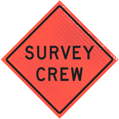 48-SBO-4LEX-SC.png SURVEY CREW (W21-6) 48" Super Bright™ Roll-Up Sign