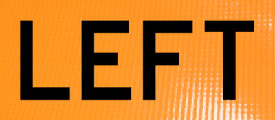 OL-48-NRFVO-LEFT218.png | Left overlay 48" non-reflective roll-up sign