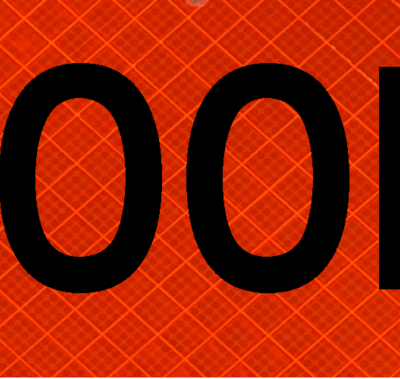 1000 Ft Overlay for 36" Super Bright™ Reflective  Roll-up