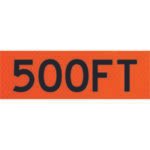 500 ft overlay sign vinyl rollup
