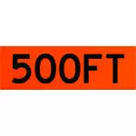 500 ft overlay sign vinyl rollup