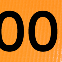 1500 ft overlay 48" non-reflective roll-up sign