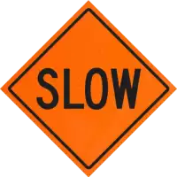 slow roll-up signs for traffic control