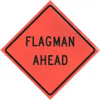 Flagman Ahead 36" Super Bright™ Roll-up