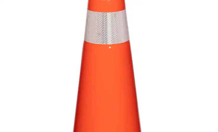 36" Black Base Traffic Cones