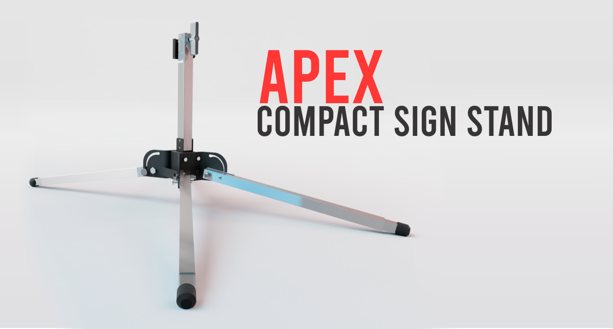 apex compact sign stand