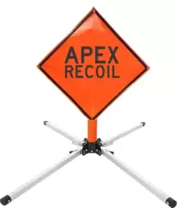 Apex Compact Sign Stand With Wind Deflection - Apex Recoil Apex Compact Sign Stand With Wind Deflection Apex Compact Sign Stand With Wind Deflection