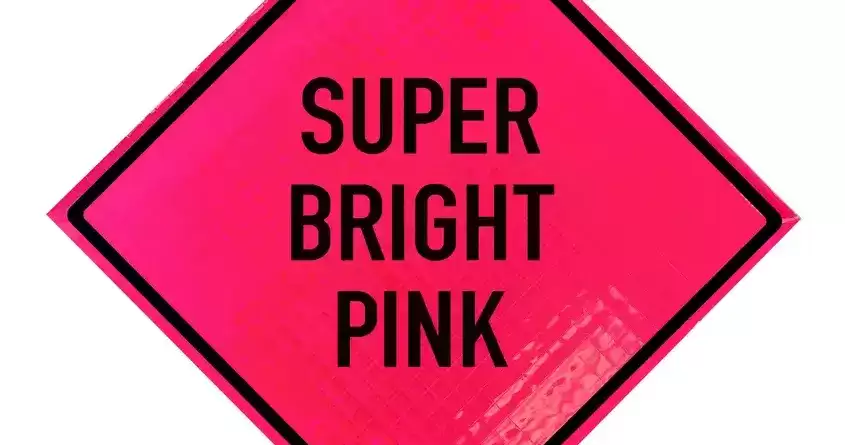 super bright pink roll up material