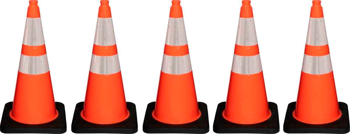 Work Zone Supply - Work Zone Products traffic safety equipment 28-inch 7 lb traffic safety cones with reflective collars