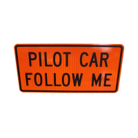 Pilot Car Follow Me - Rigid Sign for Vehicles 36 Inch x 18 Inch