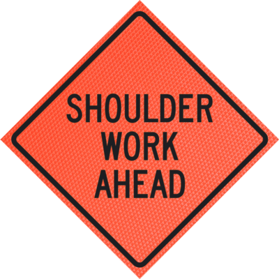 SHOULDER WORK AHEAD